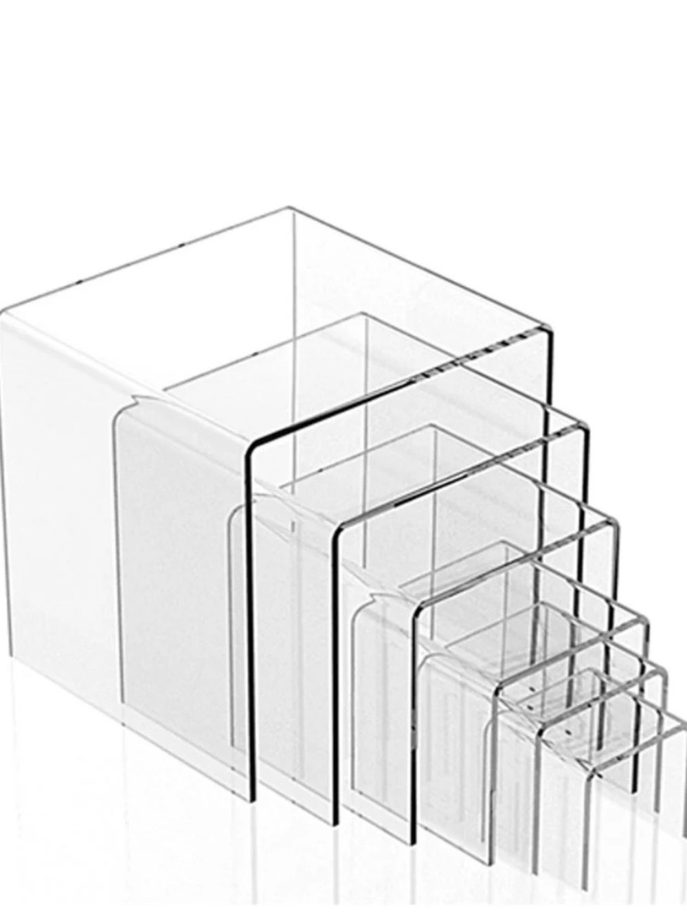 Clear Acrylic Display Stands Set
